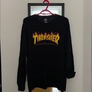 L/S classic thrasher flame logo